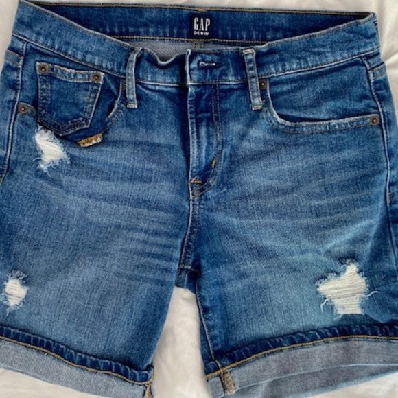 Gap Jean Shorts (Distressed) - Picture 1 of 5